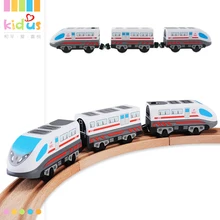 

Electric Railroad Train Set Education Toy Railway Truck High Speed Three-Train toys 2017NEW