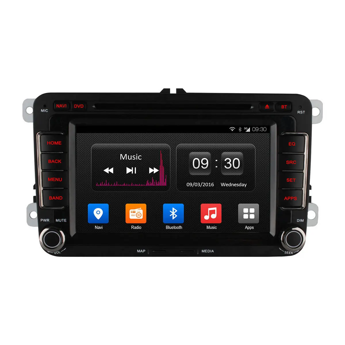 Android 4.4 4 Ядро автомобиль dvd gps навигация для Volkswagen Bora Jetta Golf 5 6 Tiguan Passat CC Polo Caddy Sharan 16 Г