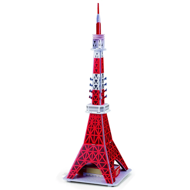 

Classic 3D Jigsaw Puzzle Japan Tokyo Tower Building World Construction Scale Models Sets City For Children