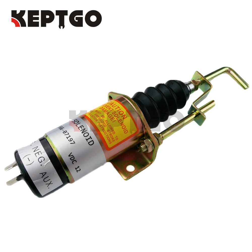 

12V Shutoff Stop Solenoid 36607197 For Lister Petter LPW LPWS LPWT Engine Genset