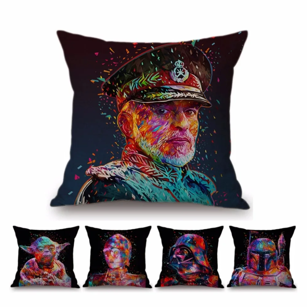 Star Wars Art Gallery Watercolor Princess Leia Vader Yoda Home Decorative Sofa Throw Pillow Case Cotton Linen Cushion Cover Case Star Wars Art Gallery Watercolor Princess Leia Vader Yoda Home Decorative Sofa Throw Pillow Case Cotton Linen Cushion Cover Case