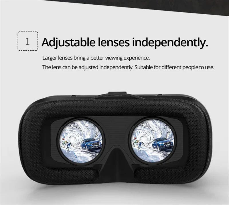 VR Shinecon 6,0 шлем 3D очки виртуальной реальности Гарнитура для iPhone Android смартфон очки Len Lunette