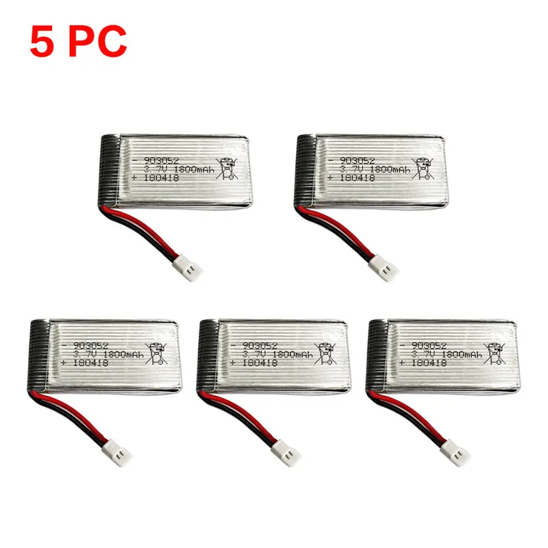 

RC Foldable Drone KY601S Battery 3.7V 1800mAH 5PCS 20-min Flight Time for RC FPV Drone KY601S Quadcopter for Beginners Adults