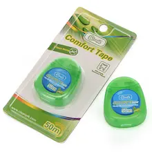 Зубная нить ультратонкая плоская зубная нить 50 метров 2 коробки Мятные ароматизированные зубные стержни не травмируют зубы десен