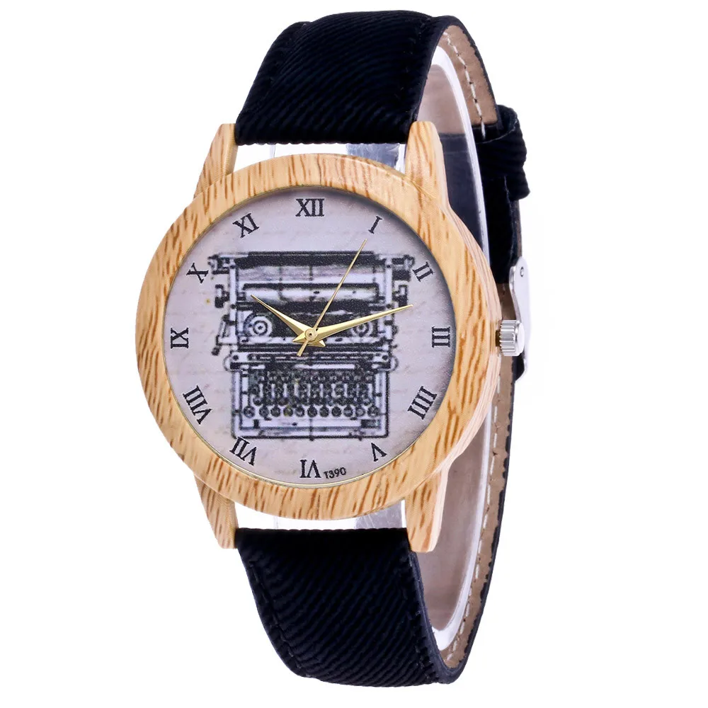 

Design Bamboo Wooden Color Ladies Quartz Wristwatch Handcrafted Wood Watches for Men Women as Gift relogio masculino Tops 999