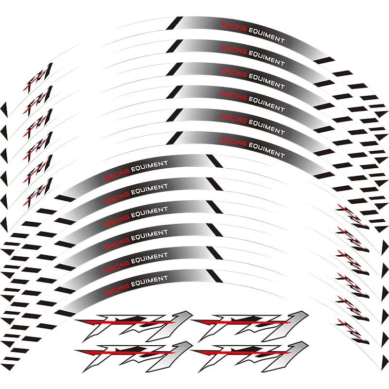 12 X толстый край внешний обод наклейки в полоску колесные наклейки подходит YAMAHA FZ1 Fazer ФЗ 1