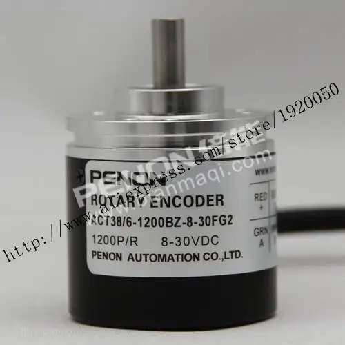 

stock ACT38 / 6-1200BZ-8-30FG2 1200 line rotary optical encoder solid shaft 6mm