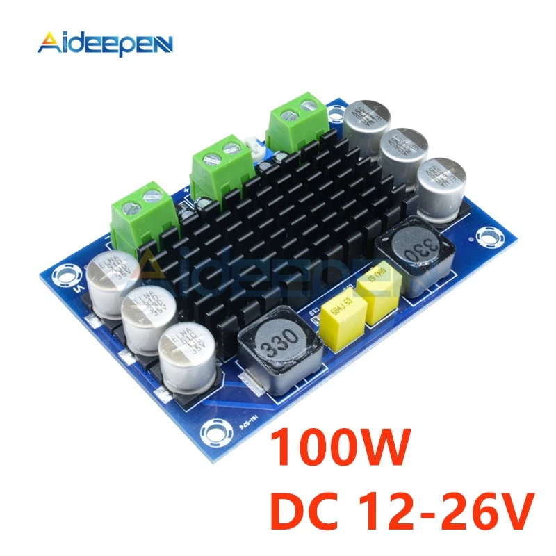 DC 12 V-26 V TPA3116D2 100W подойдет как для повседневной носки, так канальный цифровой аудио усилитель доска Цифровой Мощность аудио усилитель набор «сделай сам» для звук Динамик дома