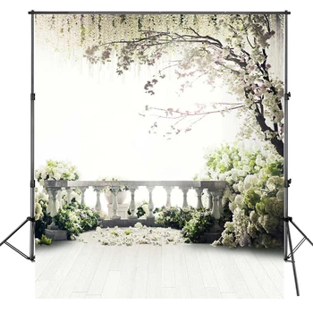 

1.8X3M Flowers Photo Background Trees Garden Loft Wedding Photography Backdrops Studio For Interior Photos More Size Custom
