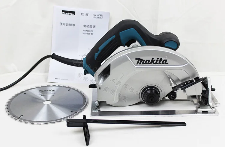 Япония Makita HS7600 электрическая циркулярная пила деревообрабатывающий Круглопильный Бензопилы Портативный пила 220V~ В переменного тока, 50-60 Гц 1200W 5.7A 5200/мин Класс II