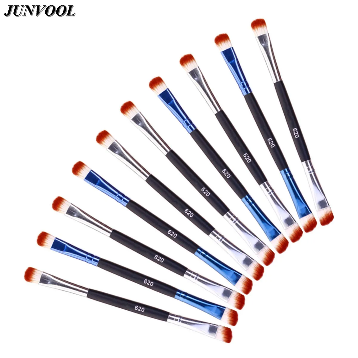 Eyeshadow Brush Angled Makeup Brush 10pcs/lot Double Head Pro Eye Shadow Eyebrow Brushes