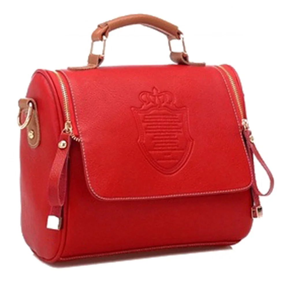 

Fashion Women Handbag Vintage Stamping Shield Camera Satchel Shouder Bags Black