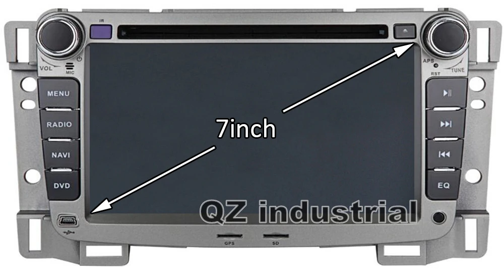 Discount QZ industrial 2din 7 Inch Windows Ce car dvd player For Chevrolet Sail 2004-2012 With 3G GPS Navi map Radio RDS mirror link SWC 0