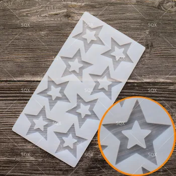 

Free Shopping Star fondant chocolate mold silicone mold cake decorating tools White Food Grade Silicone SA10