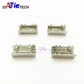 

1 pcs 3D printer open belt clip Stainless iron clip open-end timing belts belt clamp crimp style for openbuilds CNC parts