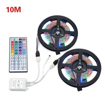 

2pcs 5M High Bright LED Strip Light SMD DC 12V Flexible Ribbon No-waterproof Car Ad Tape Decor Party Scotch Tape LED Lights