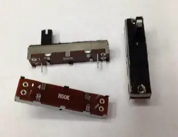 

DJ mixer fader potentiometer Switches push 3.5cm single point B50K with 10MM axis