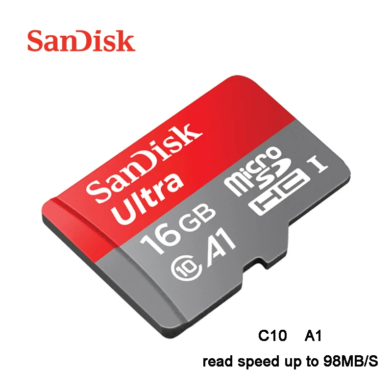 SanDisk Micro SD карта 16 ГБ 32 г microSDHC 64 г 128 г 256 г MicroSDXC UHS-I класс 10 карта памяти Tran Flash tf-карты