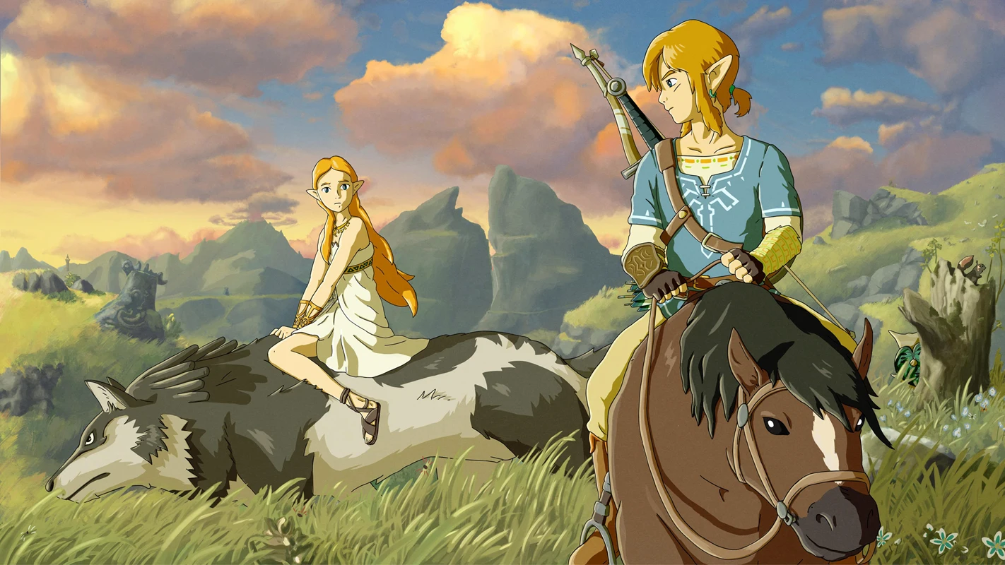 Game The Legend of Zelda Breath of The Wild Art Silk Fabric Poster