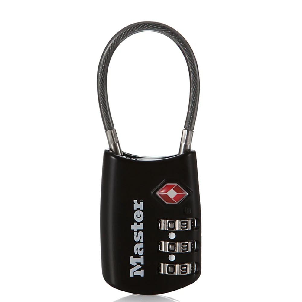 

Master Locks Lock TSA Resettable 3 Digit Combination Travel Luggage Suitcase Code Lock Padlock