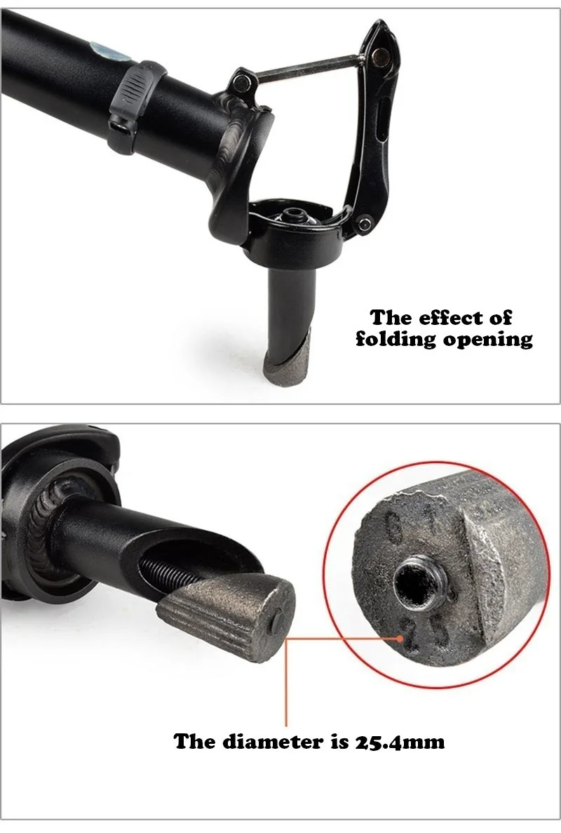 Складной велосипед регулируемый стержень из сплава алюминия быстроразъемный 25,4 мм с резьбой высокое качество