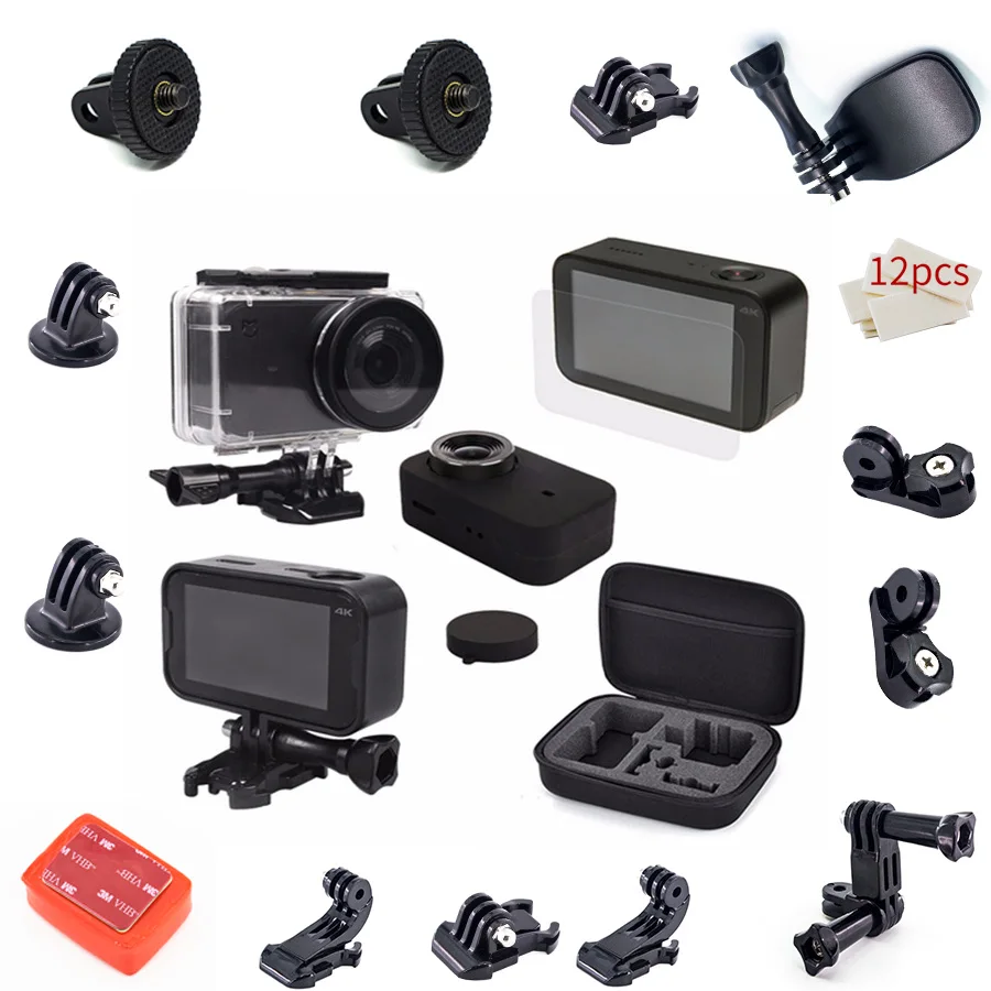 

For Xiomi Storage bag Waterproof Housing Case Frame Shell Cover Skin Case Cover Lens Cap Protector Film Mijia 4K Action Camera