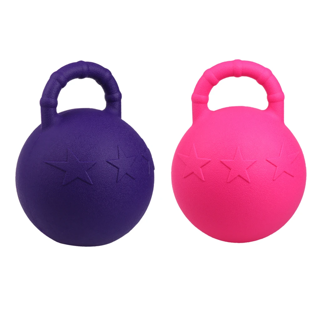 2Pcs Horse and Pony Jolly Play Ball Equine Toy Game Balls with Apple Scented