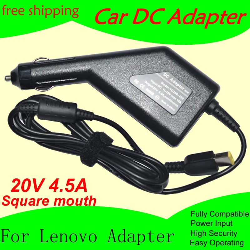 Free shipping High quality DC Power Car Adapter Charger 20V 4.5A For