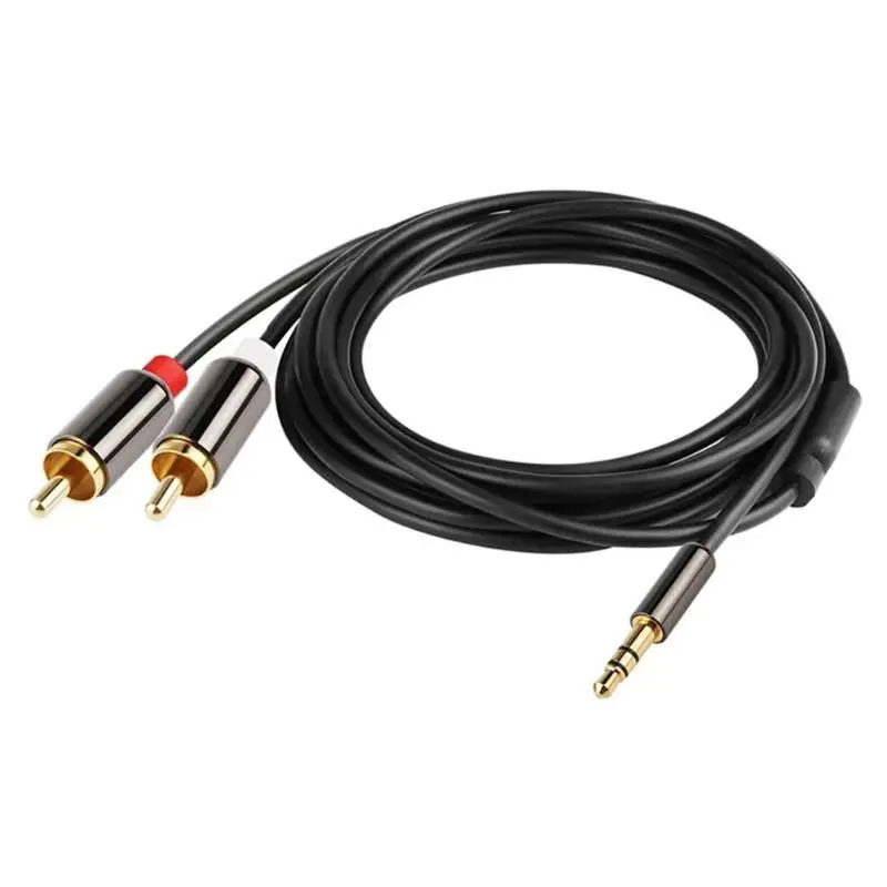 

AUX 3.5mm Male to 2 RCA Male Stereo Audio Cable Line for iPhone PC Android