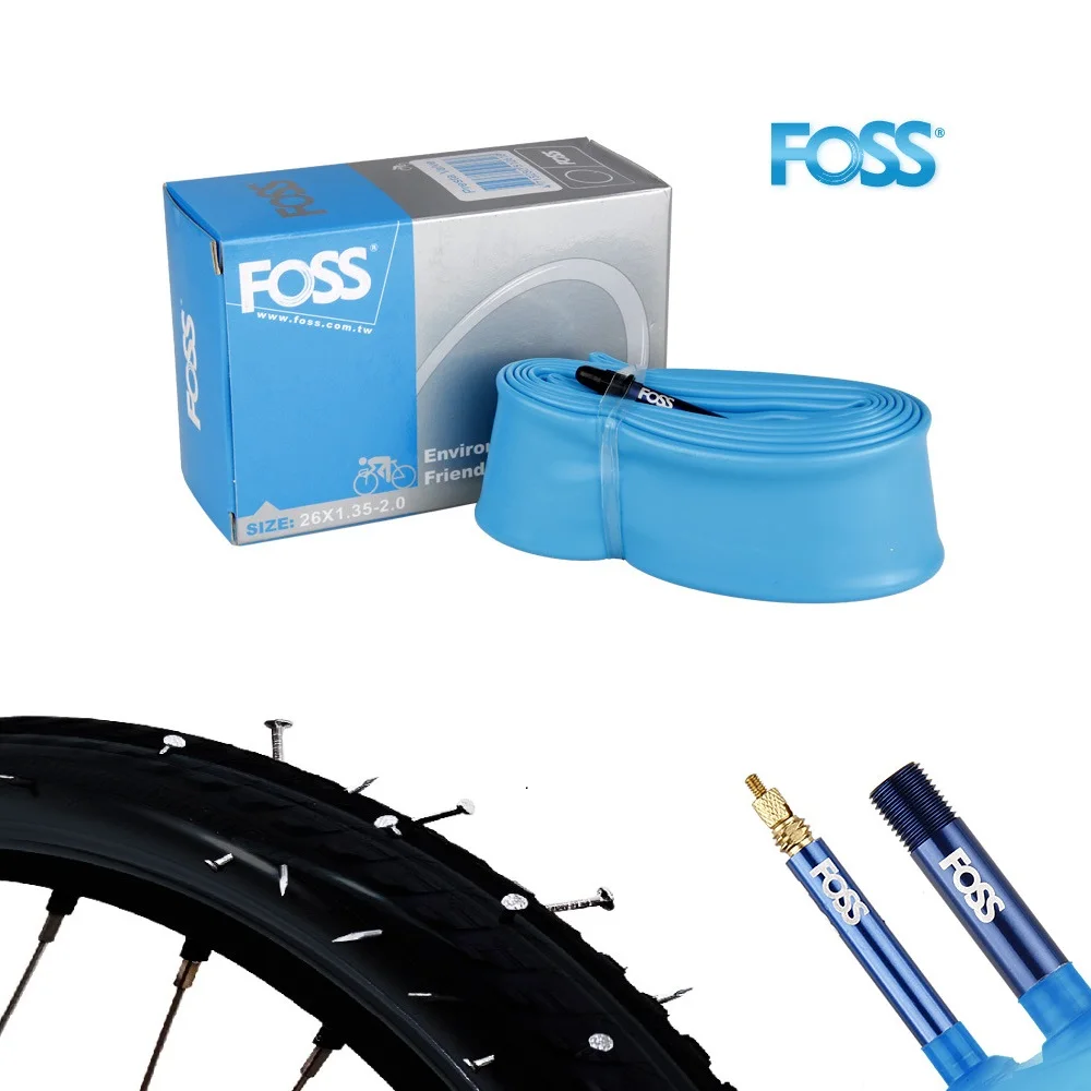 Внутренняя трубка FOSS для велосипеда 16/18/20/451/24/26/27/700C/29 дюймов MTB шина дорожного
