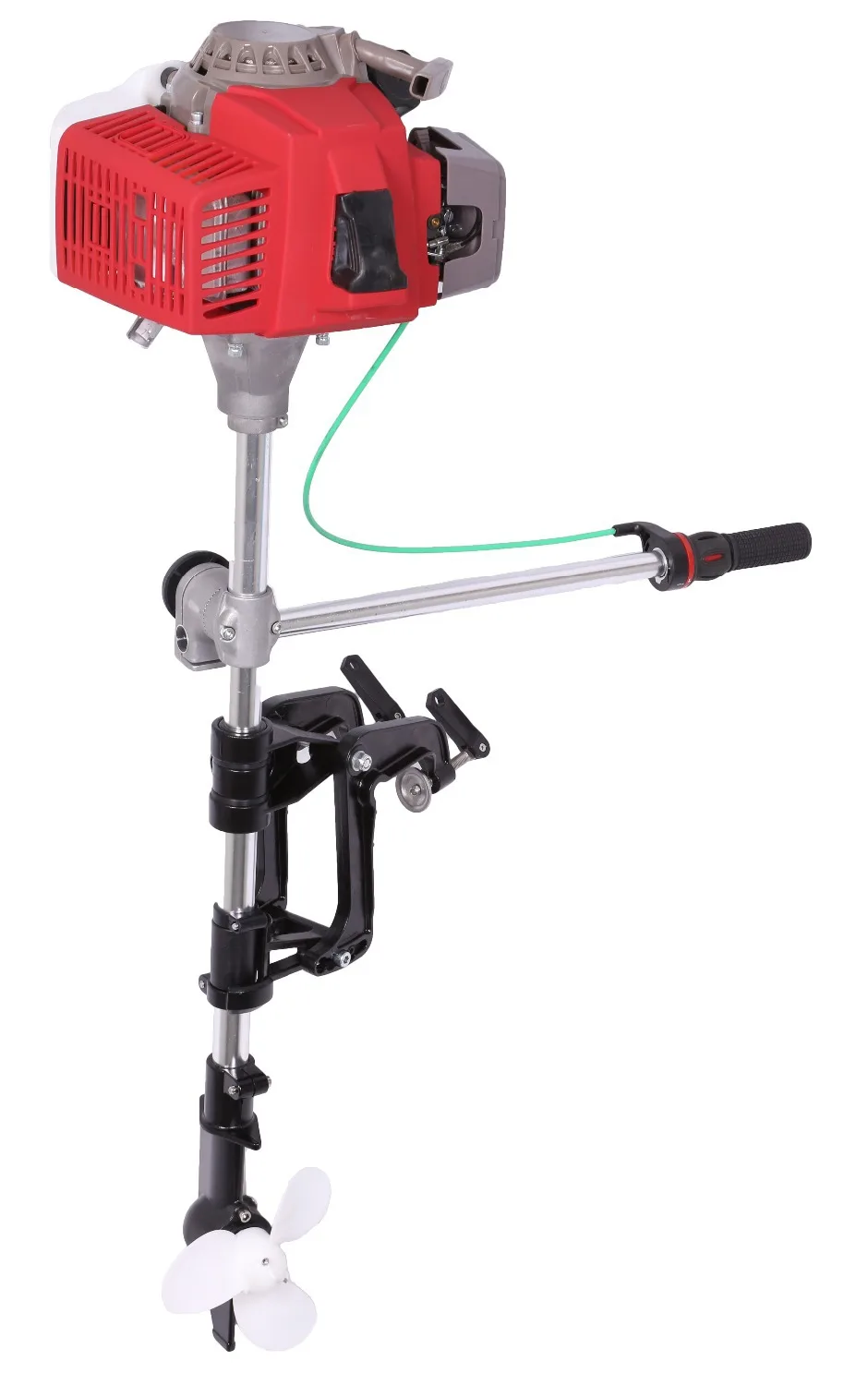 Free shipping outboard inflatable boat engine with 2 stroke and 62CC 2