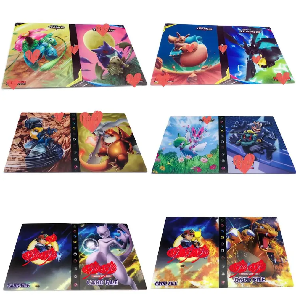 

High quality 240Pcs Holder Album Toys Collection Cards Album Book Top Loaded List Toys Gift for Children