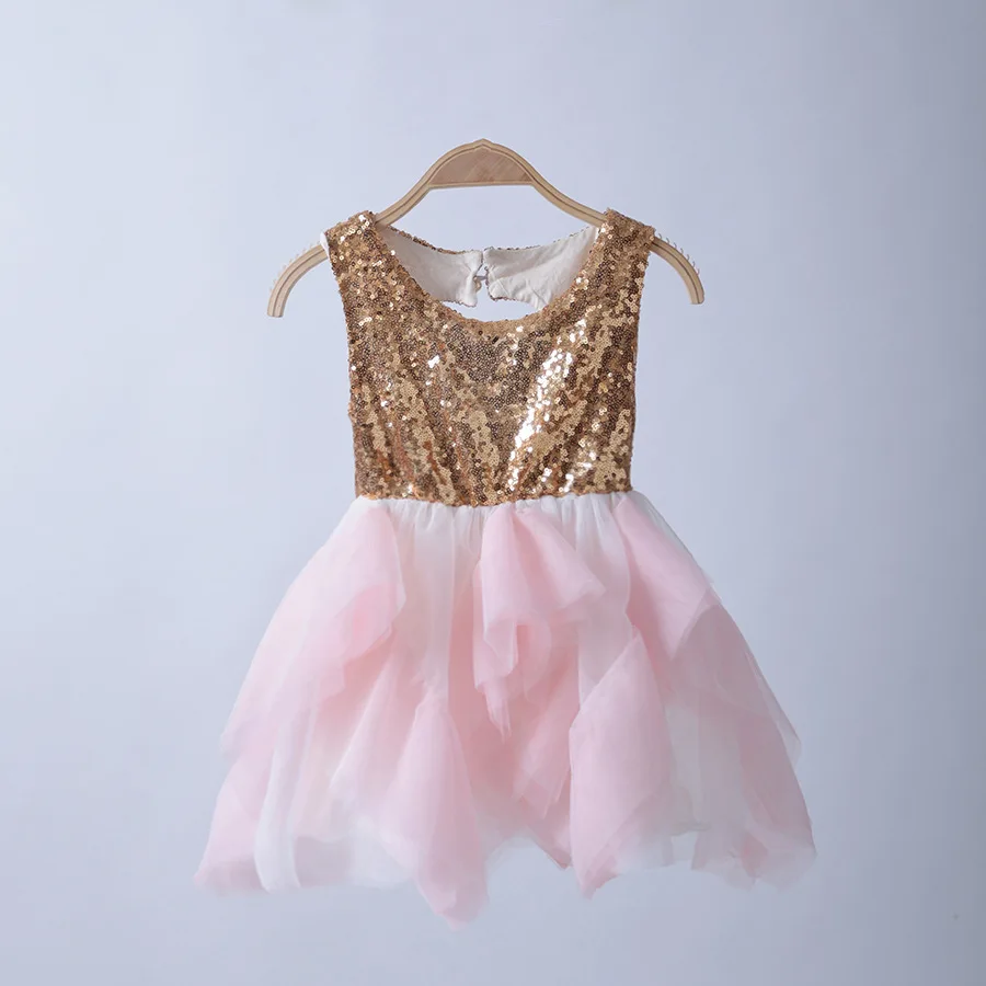 Buy Cheap Baby Girls Princess TUTU Dress Sequined Patchwork Backless Dresses Summer Sleeveless Clothes Free Shipping For 2-6Y