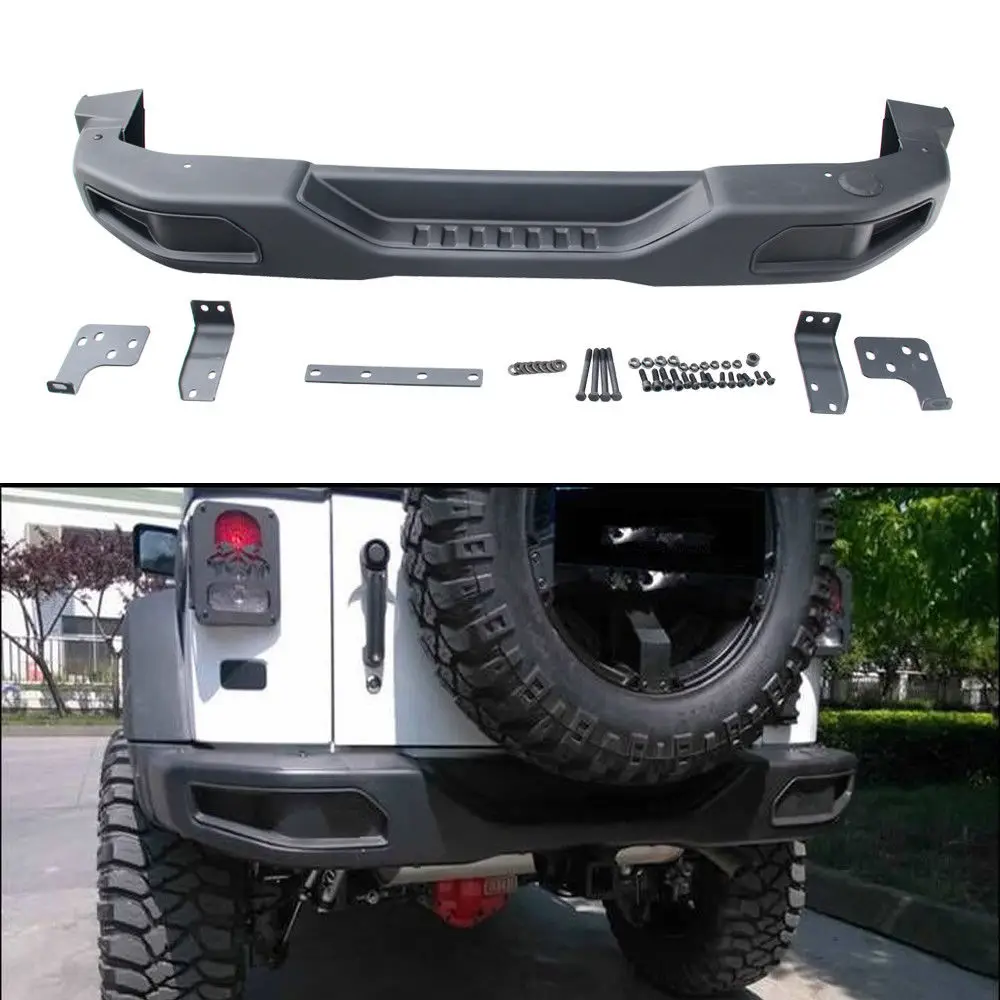 Стальной задний бампер для 10 летнего Юбилея 2007 2017 Jk Wrangler J087 2 1 комплект|rear jeep