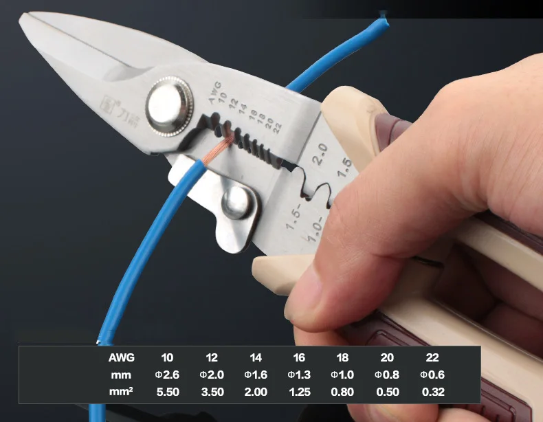 LIJIAN 3 в 1 мульти кабель для зачистки проводов обжимные плоскогубцы электрические ножницы резак электрик