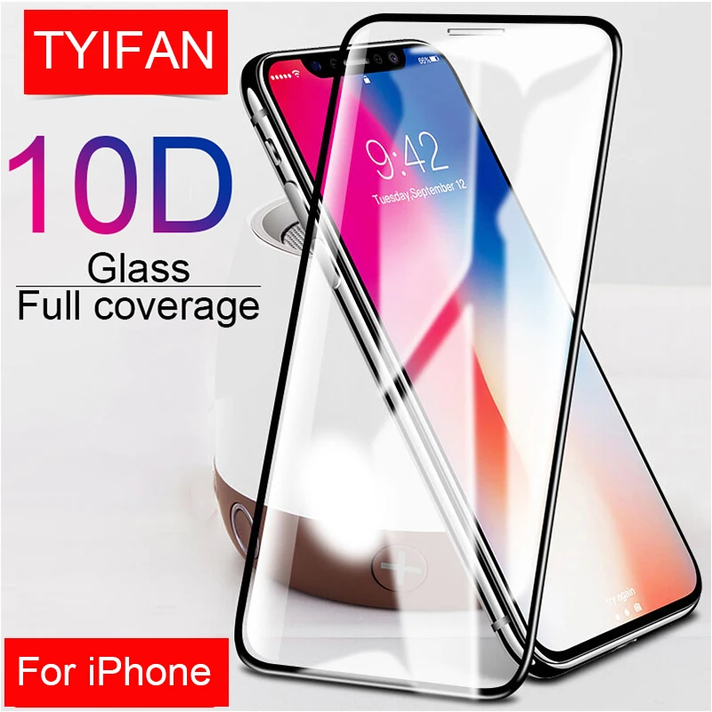 Чехол для Iphone 6 S s 7 8 Plus X R Xr Xs Max полностью клеящееся закаленное стекло Apple I Phone 6plus