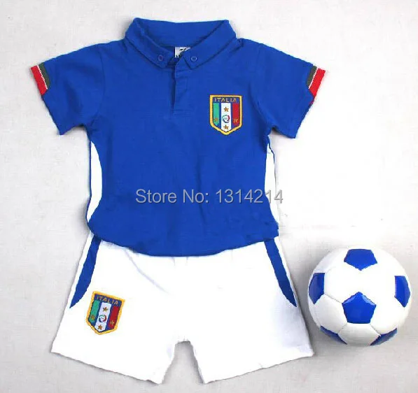 0 6 ages Baby Cotton soccer jerseys uniforms kids jerseys,100 Cotton