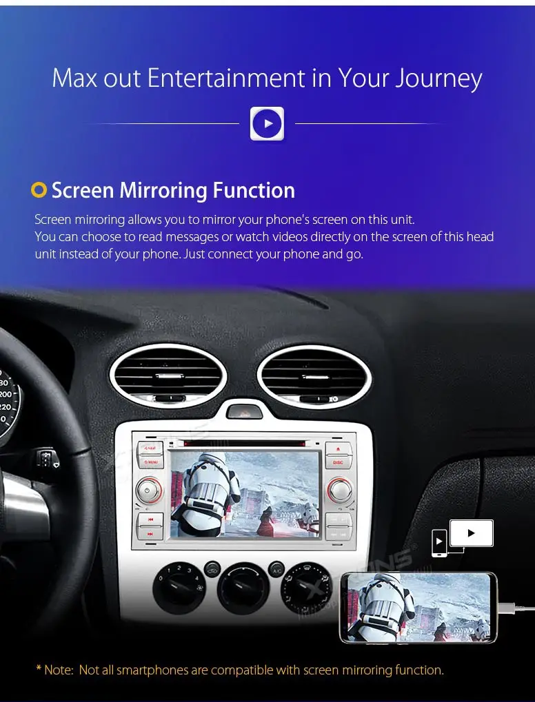 Top 7" Android 8.0 Oreo OS Car DVD Multimedia Navigation GPS Radio for Ford Focus 2005-2007 & C-Max 2005-2007 & Connect 2007-2009 15