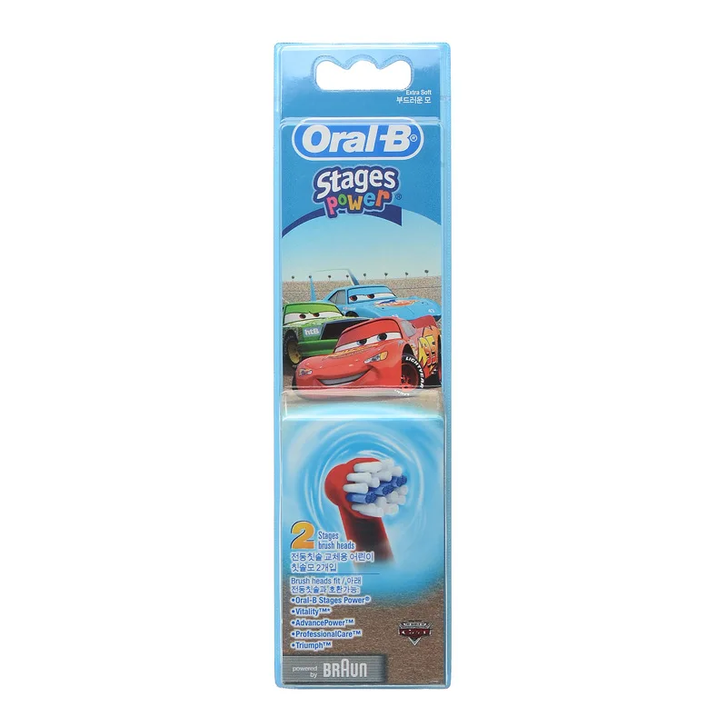 Насадки для электрической зубной щетки OralB насадки для щетки OralB stings power Pro disney Cars Сменная головка для зубной щетки EB10 3 шт