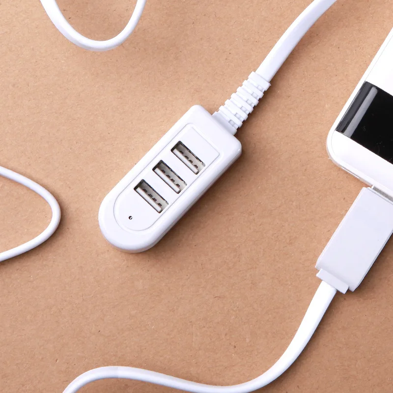 

1M Charger Extension Line Hub More than Splitter New Style 3USB Charging Cable Fast Charge USB Extension