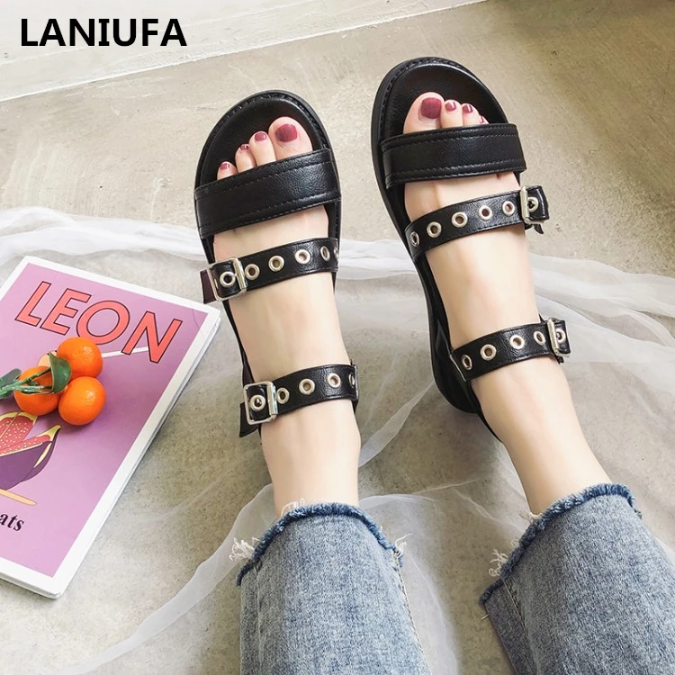 

Casual women sandals women flats shoes Gladiator Open Toe Casual Sandals women Female Rome flats walking shoes women mujer &829