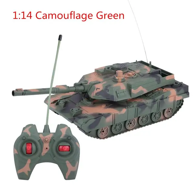 114/124 4 Channels RC Tank Remote Control Military Battle Tank Remote Control Tank Model Funny