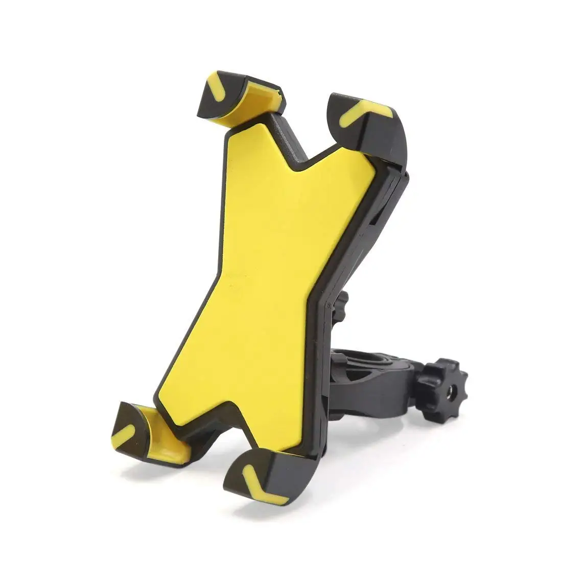 

uxcell Yellow Black Adjustable Motorcycle Scooter Handlebar Cell Phone GPS Mount Holder Stand