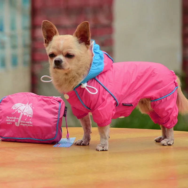 Прочные инструменты собака водонепроницаемый дождевик с капюшоном Slicker комбинезон одежда комбинезон для домашних животных