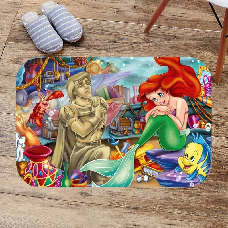 

Soft Rugs Carpet Mats For Living Room Kitchen Bedroom The Little Mermaid Non-Slip Floor Mats Area Rug Doormat Home Supplies