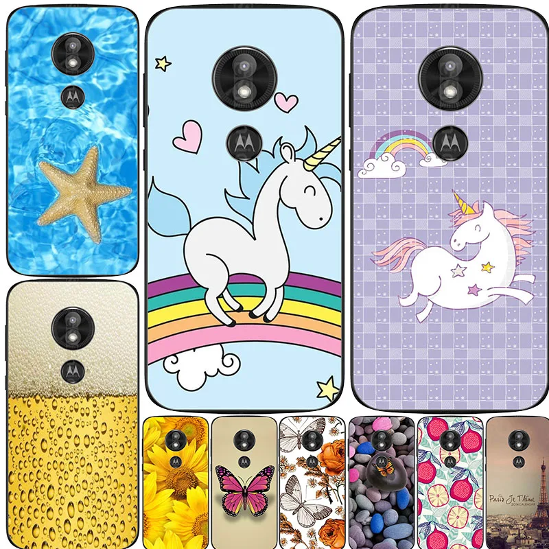 

for Moto E5 Plus Case E5 Play Covers Printed Clear Soft TPU Back Cover For Motorola Moto E5 E 5 Play Phone Cases e5Play Fundas