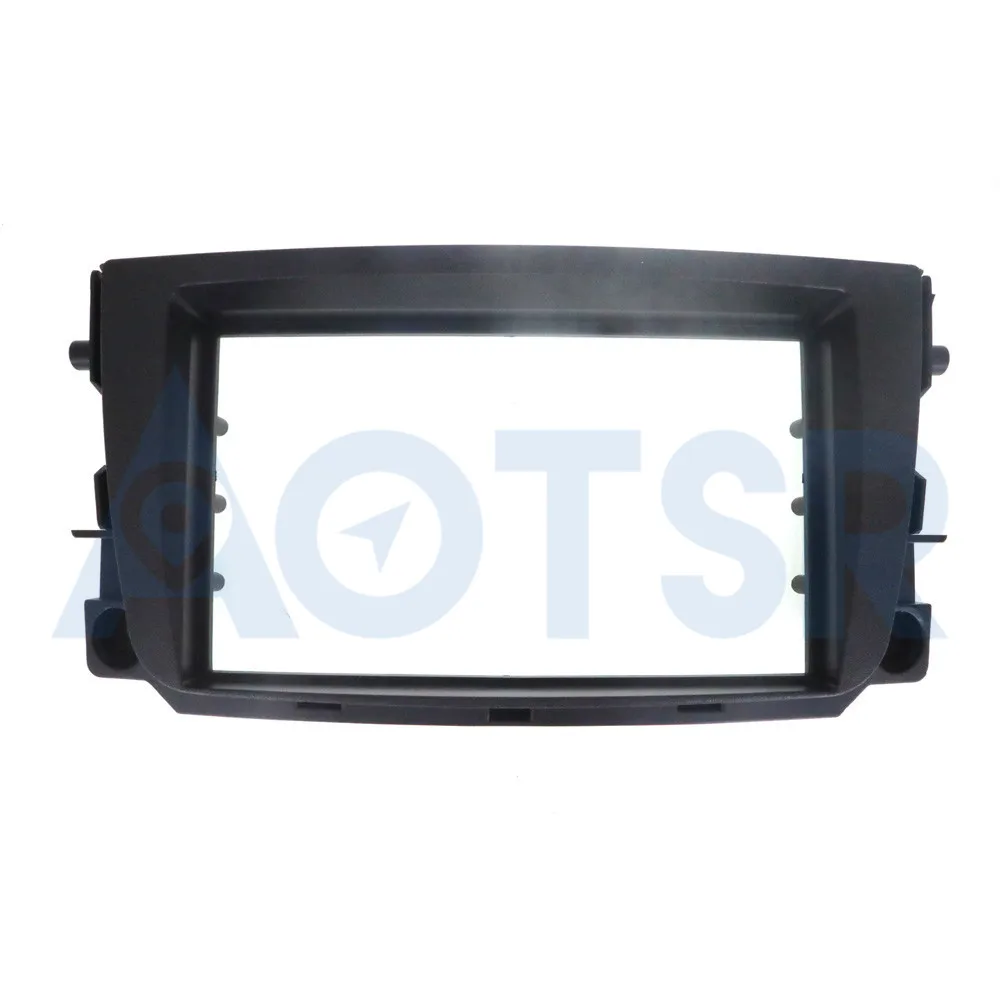 

Double 2 Din Car Trim Surround Panel for SMART ForTwo 2011-2017 DVD Frame Dash Mounting Kit Fascia Bezel Face Plate CD Cover