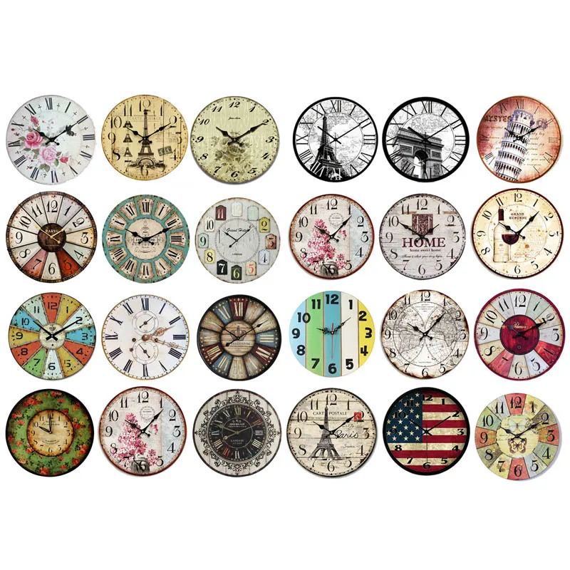 

1 PCS Vintage Wall Clock Dial Decor Precut Anti-UV Waterproof Small Cute Label Planner Cellphone Album Scrapbook Stickers