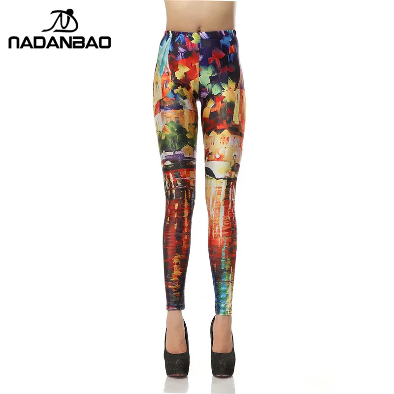 Buy NADANBAO New Design Fashion Legging Oil Painting