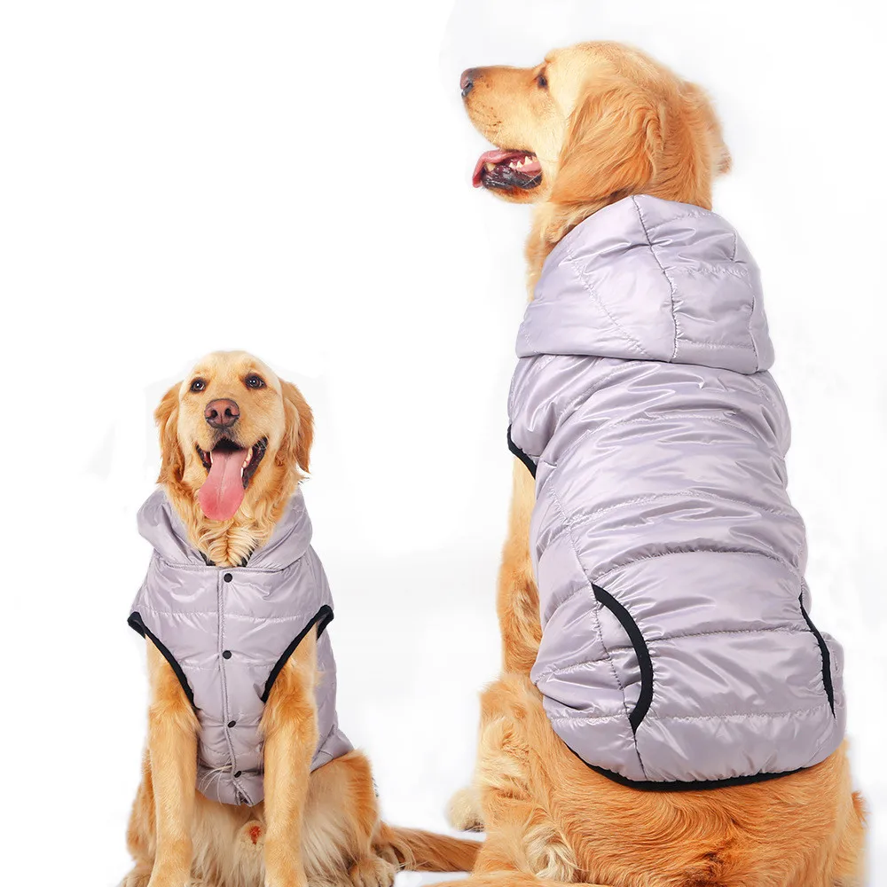 Pet dog clothes large size dogs winter warm jumpsuit Thicken Hoodie